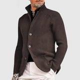 Men's Knitted Cardigan with Front Pockets