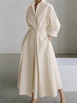 Luna – Vintage-Inspired Women's Midi Dress
