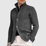 Men's Knitted Cardigan with Front Pockets