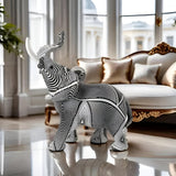 Brio – Artistic Elephant Figurine with Spiral Design