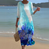 Luna – Flowing Women's Midi Dress