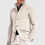 Men's Knitted Cardigan with Front Pockets