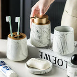 Nordica – Marble Bathroom Accessory Set with Minimalist Design