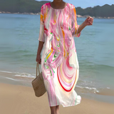 Luna – Flowing Women's Midi Dress