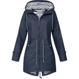 Women's Waterproof Trench Coat with Hood