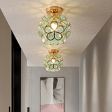 Liora – Floral Glass Ceiling Lamp