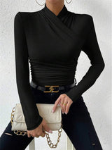Variant image for Caline - Women's Top with Elegant Crossed Wrap Design & Flattering Fit-6