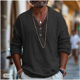 Elias – Casual Men's Cotton Linen Feel Shirt