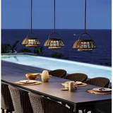 Eco-Friendly Bamboo Outdoor Lamp - Weather-Resistant LED Light Fixture 0