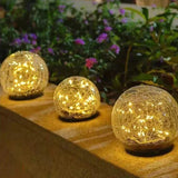 Elegant Solar Garden Lamp - Automatic Crystal Outdoor Lights for Stunning Illumination 5