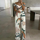 Luna – Floral Wide-Leg Women's Jumpsuit