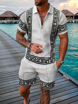 Elio – Men’s Two-Piece Zip Polo & Shorts Set