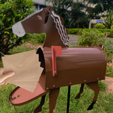 Handmade Animal Sculpture Mailbox - Unique Metal Post Box for Garden Decor 5