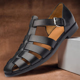 Variant image for Modern Men's Leather Sandals - Stylish & Comfortable for Everyday Wear-53