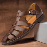 Variant image for Modern Men's Leather Sandals - Stylish & Comfortable for Everyday Wear-27