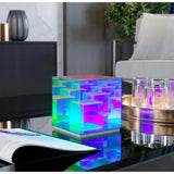 LumiPrism – Modern Table Lamp with Playful Light & Sleek Cube Design