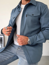 Variant image for Jeff - Classic Longsleeve Shirt for Men with Functional Chest Pockets-7