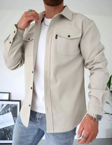 Variant image for Jeff - Classic Longsleeve Shirt for Men with Functional Chest Pockets-19