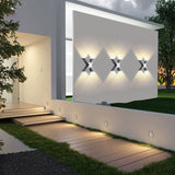 Modern Waterproof X-Shape LED Wall Light - Stylish Outdoor Illumination 10