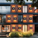Modern Waterproof X-Shape LED Wall Light - Stylish Outdoor Illumination 2