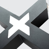 Modern Waterproof X-Shape LED Wall Light - Stylish Outdoor Illumination 4