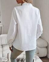 Lisbeth – Striped Long Sleeve Women's Blouse