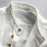 Men's Slim Fit Stand-Up Collar Shirt