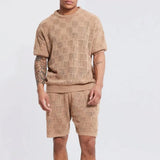 Variant image for James - Men's Short Set with Textured Design for Summer Comfort-3