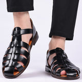 Modern Men's Leather Sandals - Stylish & Comfortable for Everyday Wear-2