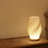 Variant image for Modern Swirl LED Table Lamp - Unique Design for Cozy Bedside or Desk Use-1