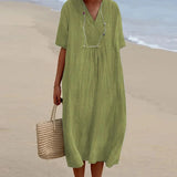Women's Summer Dress, Lightweight Casual Loose Fit in Vibrant Colors 10
