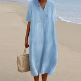 Women's Summer Dress, Lightweight Casual Loose Fit in Vibrant Colors 7