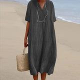 Women's Summer Dress, Lightweight Casual Loose Fit in Vibrant Colors 8