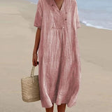 Women's Summer Dress, Lightweight Casual Loose Fit in Vibrant Colors 9