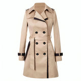 Stylish Women’s Belted Trench Coat