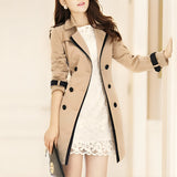 Stylish Women’s Belted Trench Coat