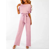 Elegant ladies jumpsuit with narrow waist - Bertha 6