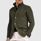 Men's Knitted Cardigan with Front Pockets