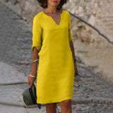 Women's V-Neck Dress with Flattering Fit