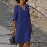 Women's V-Neck Dress with Flattering Fit