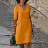 Women's V-Neck Dress with Flattering Fit