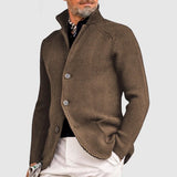Men's Knitted Cardigan with Front Pockets