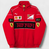 Vintage Unisex Ferrari Racing Bomber Jacket