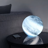 LunaGlow – Elegant Glass Moon Lamp with Cosmic Detailing