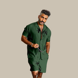Palm Breeze men's set | Short-sleeved T-shirt & matching shorts 1
