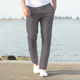 Men's Casual Lightweight Linen Trousers