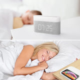 TriGlow - Wireless Charger with Alarm Clock & LED Table Lamp