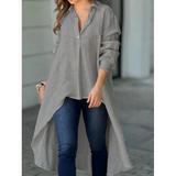 Women's Elegant Long Lapel Shirt