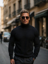 Stylish Men’s Wool Turtleneck