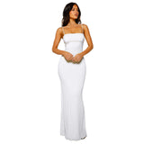 Women's Sleek Backless Maxi Dress